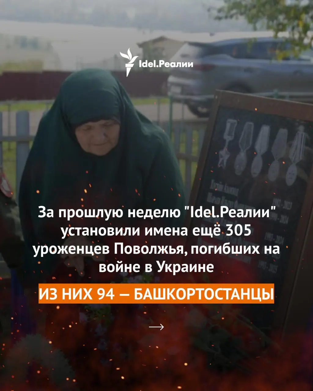 В ходе мониторинга установлены имена 305 жителей Поволжья, погибших на войне в Украине; среди них — 94 уроженца Башкортостана.