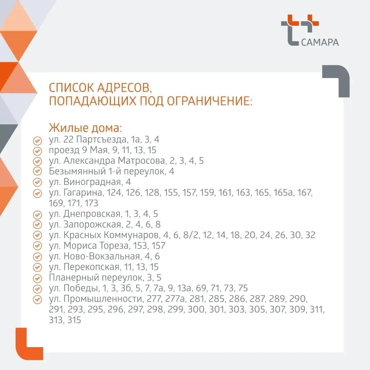 В Советском и Промышленном районах пройдут гидравлические испытания: горячая вода временно отсутствует в жилых домах, соцобъектах и организациях.