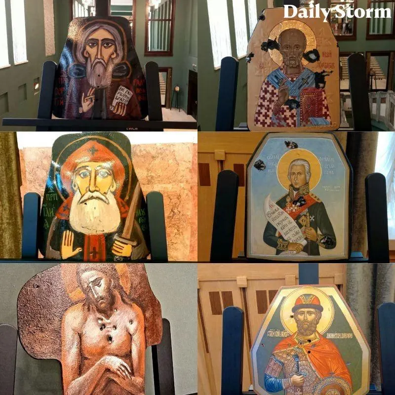 Короткий сборник заметных и спорных событий: от выставки икон на бронепластинах до скандальных высказываний и мемориалов в детском саду.