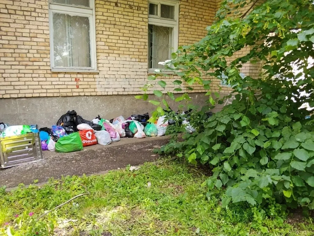 Жители дома на улице Революционной сообщили о соседке, которая складирует мусор возле подъезда, спит на улице и привлекает тараканов и крыс. По словам местных, обращений в администрацию пока безрезультатно.