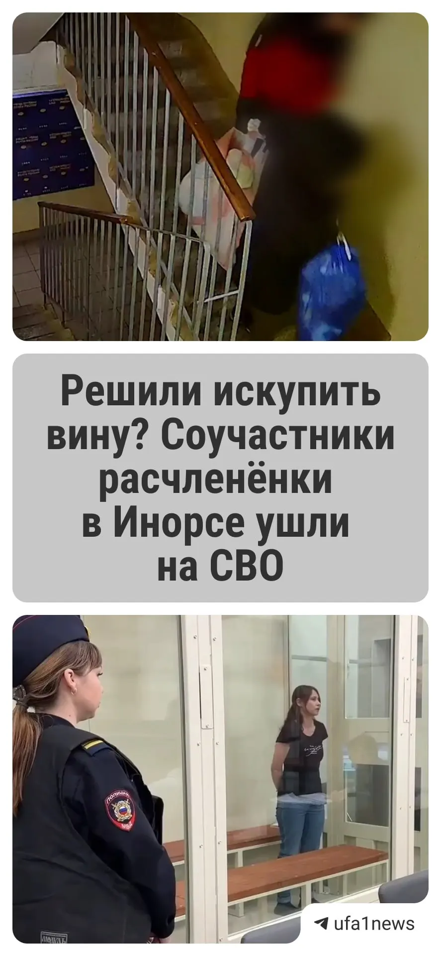 По версии следствия, в декабре 2024 года 36‑летняя женщина и двое её знакомых расчленили и скрылись; следователи считают, что после преступления они уехали на СВО.