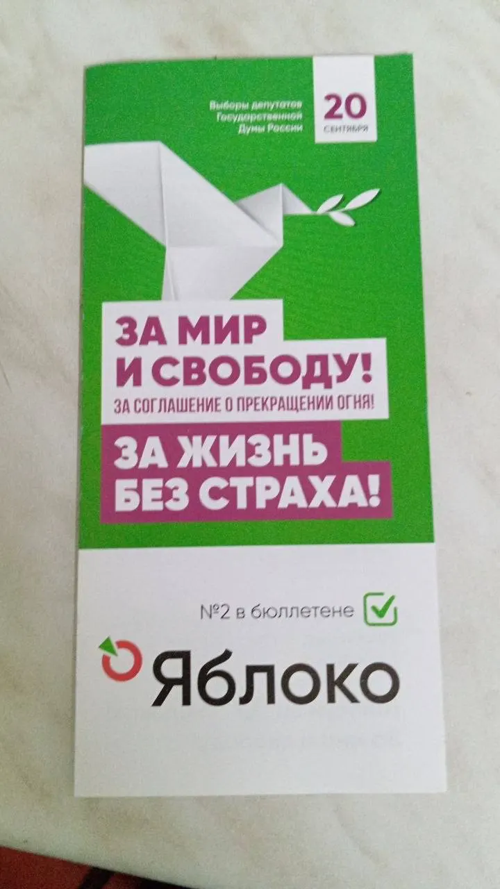 Чувашское отделение партии Яблоко сообщило о получении агитационных материалов и призвало сторонников прийти в штаб для подготовки распространения, а также продолжить сбор средств на кампанию.