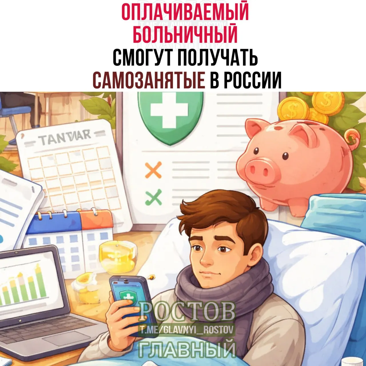 Оплачиваемый больничный станет доступен самозанятым при уплате ежемесячных взносов: от 1 344 руб. — выплата 35 000 руб., при 1 920 руб. — до 50 000 руб. Оформление через «Мой налог», Госуслуги или Пенсионный фонд России.