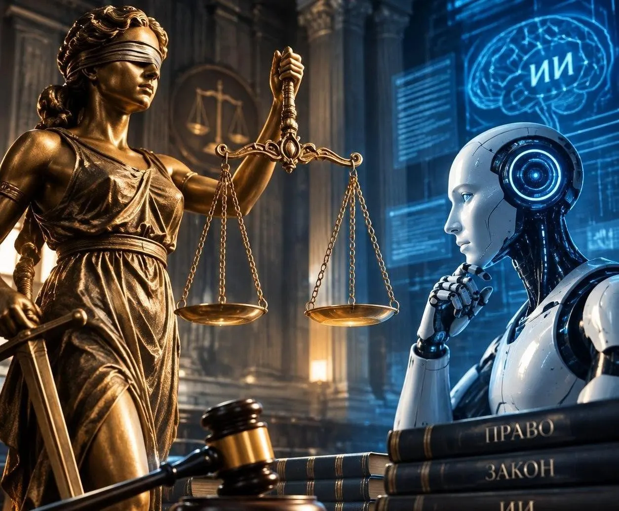 Через год в судах начнут применяться системы искусственного интеллекта, призванные помогать судьям и ускорять рассмотрение дел.