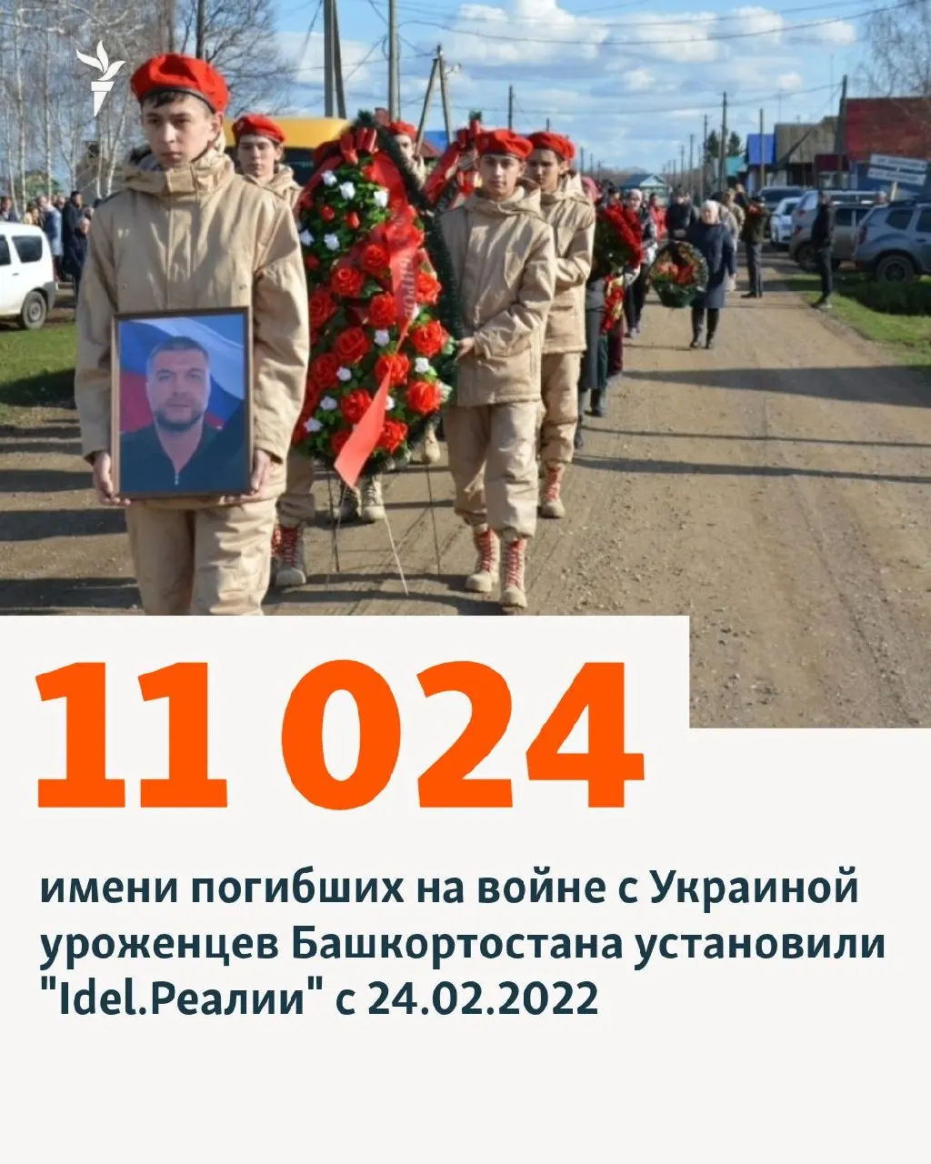 11 024 уроженца Башкортостана погибли на войне против Украины с 24 февраля 2022 года; республика лидирует в Поволжье и по России.