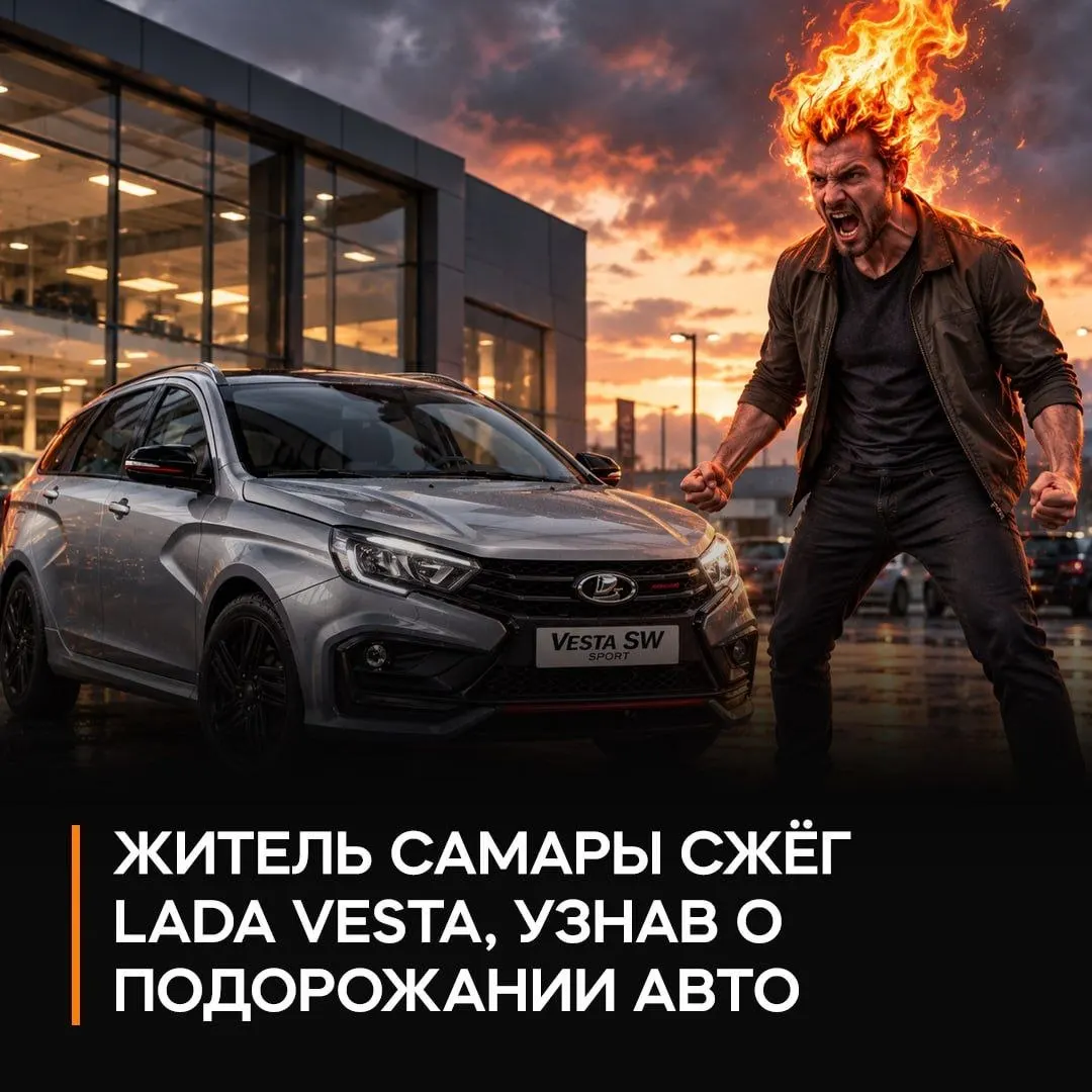 Мужчина, оформив договор купли-продажи, решил поджечь автомобиль после того, как цена изменилась перед выдачей. Ущерб свыше 350 тыс. рублей; возбуждено уголовное дело.