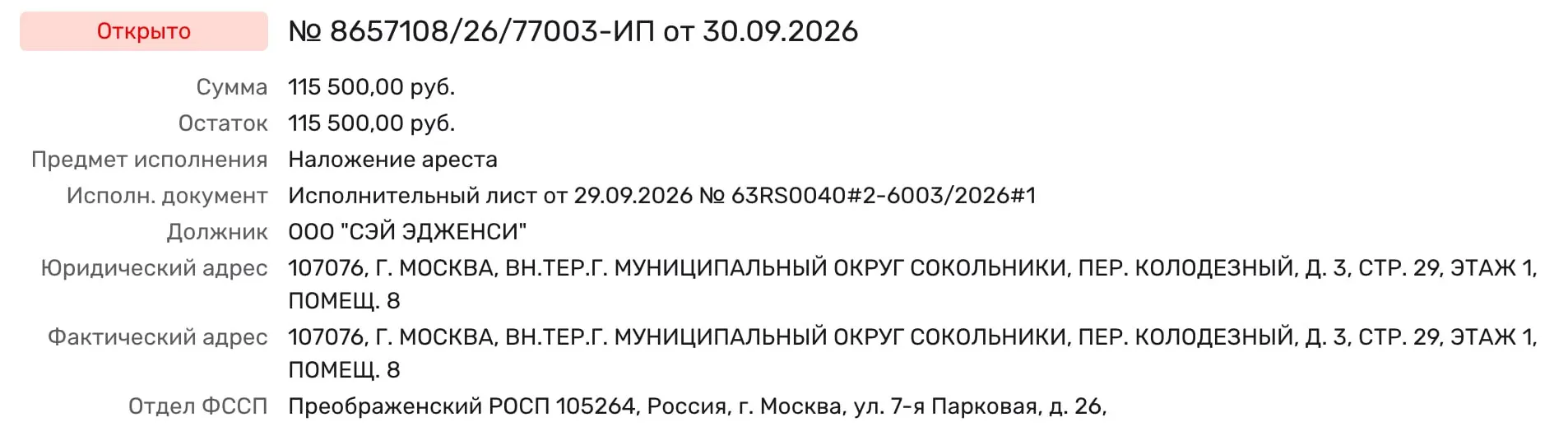 Судебные приставы наложили арест по исполнительному листу; к делу привлечены «Зенит-Арена», Роспотребнадзор и продавец билетов.
